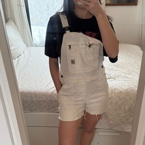 Carhartt White Denim Overalls